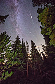 Meteor shower at Deam Lake, RMNP