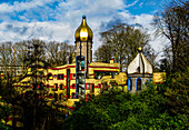 Hundertwasserhaus im Grugapark in Essen, Ruhrgebiet, Nordrhein-Westfalen, Deutschland