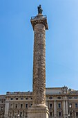 Rome, Piazza Colonna, column of honor for Emperor Marcus Aurelius