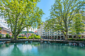 Canal du Vassé, Annecy, Haute-Savoie department, Auvergne-Rhone-Alpes, France