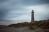Langzeitbelichtung vom Leuchtturm in Skagen, Jütland, Dänemark