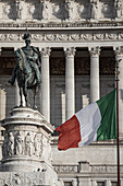 equestrian sculpture of Victor Emmanuel II Rome Italy