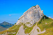 Das Schmalstöckli in der Chaiserstockgruppe, Glarner Alpen, Kanton Schwyz, Schweiz