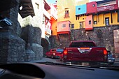 Tunnelstraße in Guanajuato, im Zentrum von Mexiko