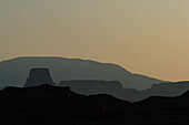 Multiple mountain ranges in the haze, Sedona, Arizona, USA