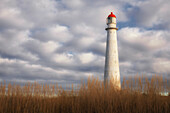 Tahkuna Tuletorn Lighthouse, Hiiu, Hiiuma, Estonia, Baltic States. cloudy. grasses. Estonia.