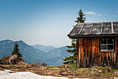 Mountain hut with a view, Bad Reichenhall, Bavaria, Germany