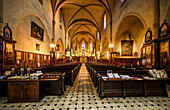 Interior of Notre-Dame d´Espérance in the old town of Cannes, Alpes-Maritimes department, French Riviera, France