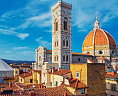Duomo Santa Maria del Fiore, rooftop view, Florence, Tuscany, Italy