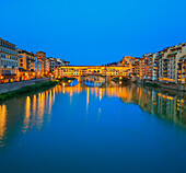 Ponte Vecchio by night, Florence, Tuscany, Italy