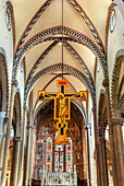 Basilica of Santa Maria Novella interior, Florence, Tuscany, Italy, 