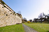Forchheim; Wallpark, St. Vitus Bastion, Red Wall, district court in Upper Franconia, Bavaria