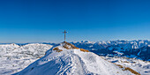Hahnenköpfle, 2085m, Gottesackerplateau, Kleinwalsertal, Vorarlberg, Austria, behind the Allgäu Alps, Bavaria, Germany, Europe