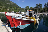 Harbor in Stavros Bay, Ithaca, Ionian Islands, Greece