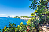 Coast of Kolocep island near Dubrovnik, Croatia