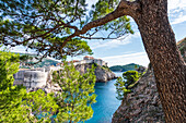 Blick von der Festung Lovrijenac auf Dubrovnik, Kroatien