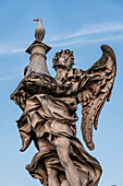 Figure on St. Angelo Bridge (Ponte Sant'Angelo) Rome, Lazio, Italy, Europe