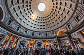 Pantheon from inside, Rome, Lazio, Italy, Europe
