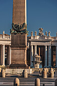 St. Peter's Basilica and Vatican Obelisk, Rome, Lazio, Italy, Europe