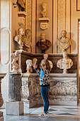Statues, sculptures, busts, Capitoline Museum, Palazzo dei Conservatori, Rome, Lazio, Italy, Europe