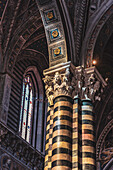 Cathedral of Santa Maria Assunta from inside, Siena, Tuscany, Italy, Europe