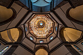 Duomo interior, dome from inside, Cathedral of Santa Maria del Fiore, Florence, Tuscany, Italy