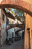 Häuser und Gassen im Stadtteil Oltrarno, Florenz, Toskana, Italien, Europa