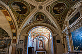 Interior view, Santa Maria del Sasso, Morcote, Lake Lugano, Lago di Lugano, Ticino, Switzerland