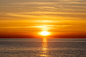 Sunset in Heiligenhafen, Baltic Sea, Ostholstein, Schleswig-Holstein, Germany