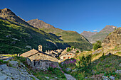 Alpine settlement L'Ecot, Vanoise National Park, Vanoise, Savoie, France