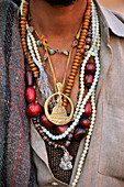 Mala-Perlen und Schmuck, Haridwar, Indien