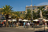 Streetscene at the port of Sanary sur Mer, South of France