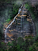 Bridal veil falls, Leura Cascades, Blue Mountains, NSW, Australia