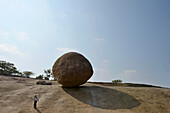 Krishna's butterball, Mahabalipuram, India