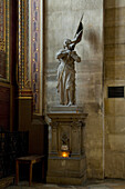 Statue of Joan of Arc in Saint Eustache church, Paris, France