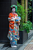 Trainee geisha, Tokyo, Japan,