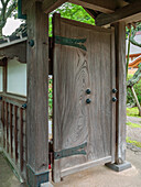 Choshouji Temple door, Itako, Iberaki, Japan