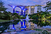 Marina Bay Hotel, Gärten und Supertrees, Singapur