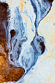 Tannin oil and water emulsion patterns, Royal National Park, NSW, Australia