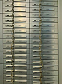 Bank Security Boxes with Key in Lugano, Ticino in Switzerland.