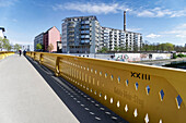 Golda-Meir-Steg, Europacity, pedestrian bridge over the Spree, Berlin