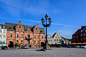 Am Marktplatz, Glückstadt, Nordseeküste, Schleswig Holstein, Deutschland, Europa
