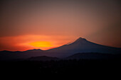 Mount Hood bei Sonnenuntergang, USA