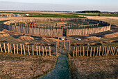 Ring sanctuary Pömmelte, prehistoric circular ditch, Schönebeck, Saxony-Anhalt, Germany