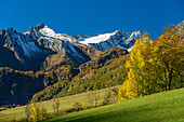 Quirl und Malhamspitze aus dem Virgental, Virgental, Hohe Tauern, Nationalpark Hohe Tauern, Osttirol, Österreich