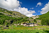 Alpine settlement Le Monal, Rutor Group, Graian Alps, Savoie, Savoie, France