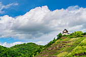 Matthias Chapel and Oberburg in Kobern-Gondorf, Moselle, Rhineland-Palatinate, Germany, Europe