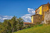 Im malerischen kleinen Dorf Castiglioncello Bandini; Cinigiano; Provinz Grosseto; Toskana; Italien