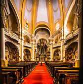 Interior of the Catholic Parish Church of St. Mary Magdalene in Karlovy Vary (Karlovy Vary), Czech Republic