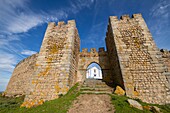 Puerta de Santarem, Castillo Medieval, Arraiolos, District of Evora, Alentejo , Portugal.